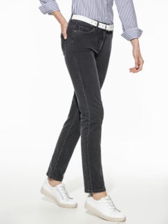 Passform-Jeans Slim Fit Anthrazit Detail 1