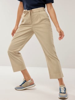 Extraleicht Baumwoll Culotte Safaribeige Detail 1