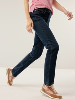 Five Pocket Highstretch-Denim Dark Blue Detail 1