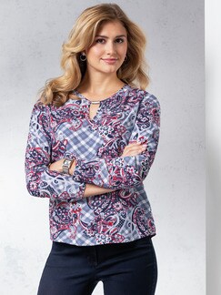 Blousonbluse Paisley-Check Blousonbluse Paisley-Check