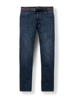 Gürtel-Jeans Modern Fit Dark Blue Detail 1