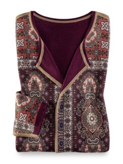 Wendestrickjacke Kachelprint Wendestrickjacke Kachelprint