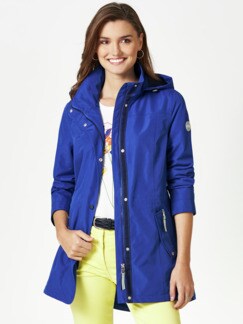 Aquastop Jacke Royalblau Detail 1
