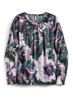 Edel-Shirtbluse Aquarelldruck Edel-Shirtbluse Aquarelldruck