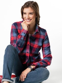 Kuschelflanell-Blusenjacke Kuschelflanell-Blusenjacke