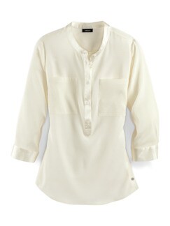 Seiden-Polobluse Edel-Basic Seiden-Polobluse Edel-Basic