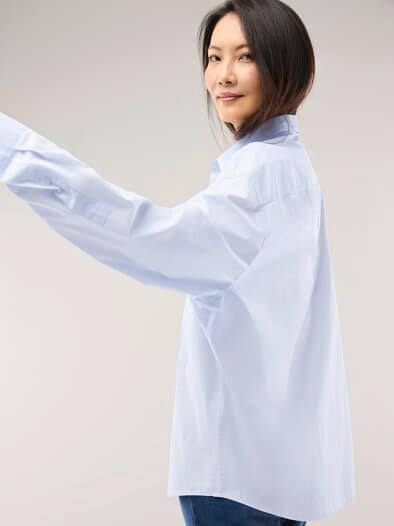 Oversized Hemd Hellblau
