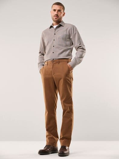 Flanell-Hemd mit Relax-Kragen Tattersall