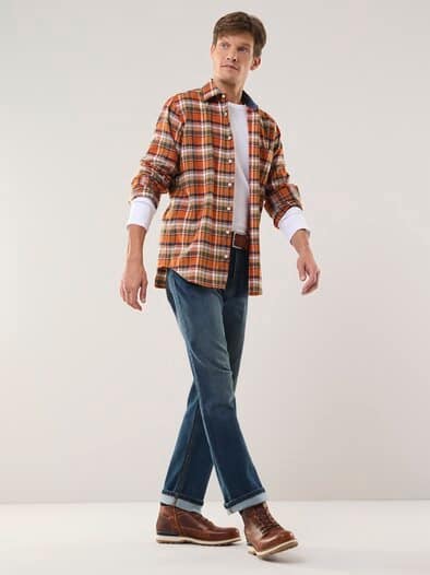 Soft-Flanell-Hemd Karo Terra