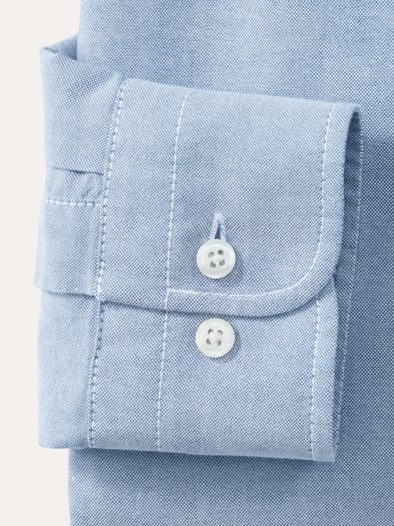 Premium Oxford-Hemd Uni Bleu