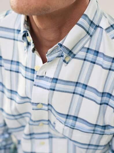 Premium Oxford-Hemd Karo Marine