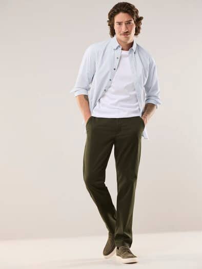 Hemd mit Kent-Kragen Button Down Grau