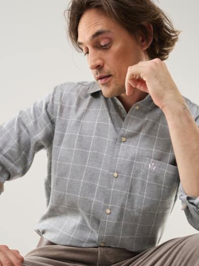 Luxus-Flanell Hemd Fensterkaro