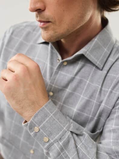 Luxus-Flanell Hemd Fensterkaro