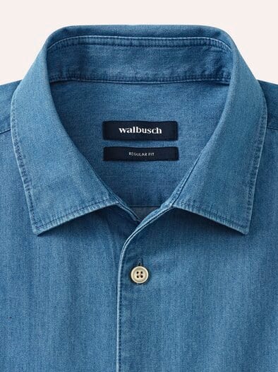 leichtes Jeans-Hemd Light Indigo