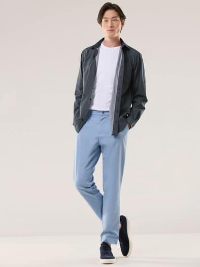 Extraglatt-Hemd Kent-Kragen Minimal Druck