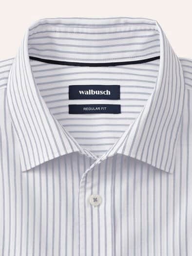 Royal-Oxford Hemd Streifen Weiß