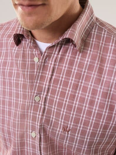 Royal-Oxford Hemd Karo Rot