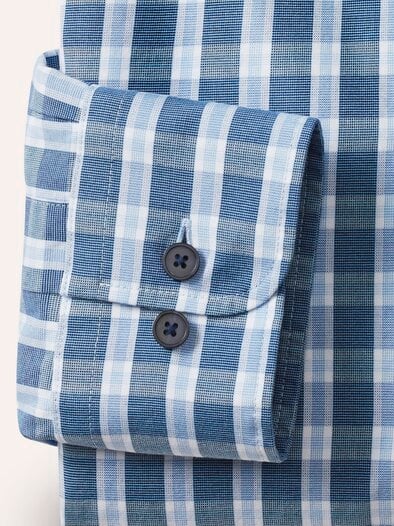 Hemd aus Royal-Oxford Karo Blau