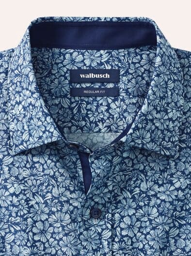 Aktiv-Hemd Blumen Druck