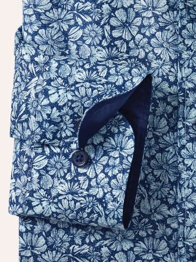 Aktiv-Hemd Blumen Druck