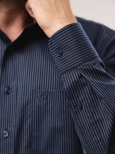 Aktiv-Hemd Nadelstreifen