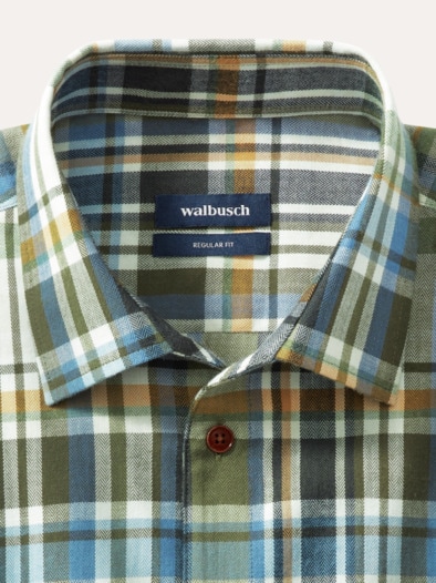 Premium-Flanell Hemd Karo Schilf