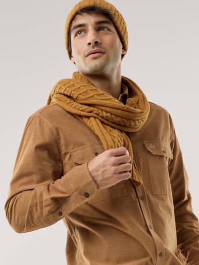 Soft-Cord Overshirt Curry