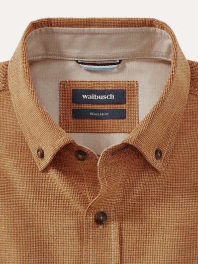 Soft-Cord Overshirt Curry