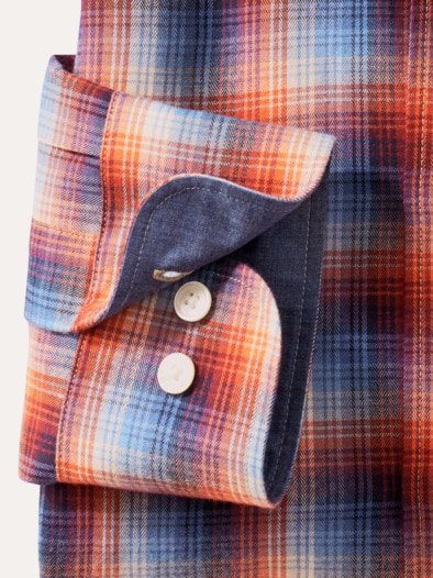 Cashmere-Mix-Hemd Karo Terra