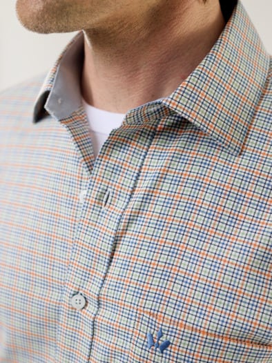 Extraglatt-Hemd Soft-Twill Vichy Multi