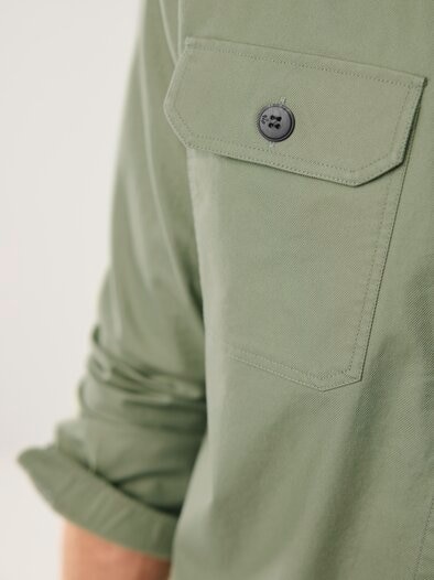 Hemdjacke aus Baumwoll-Mischung Schilf