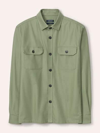 Hemdjacke aus Baumwoll-Mischung Schilf