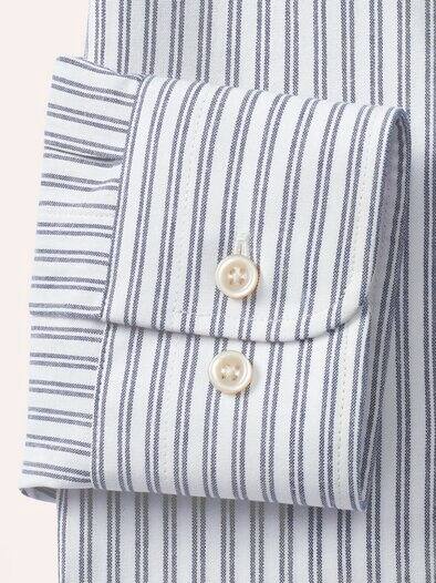 Chambray-Hemd Streifen Bleu