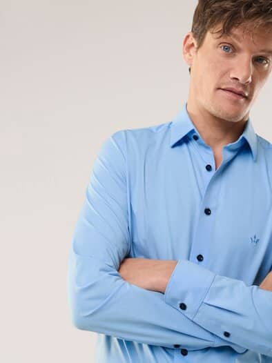 Performance-Hemd Hellblau