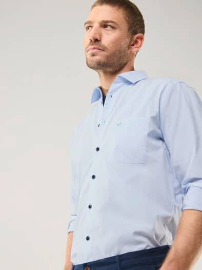 Extraglatt Hemd Minikaro Bleu