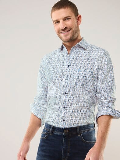 Extraglatt Hemd Minimal Druck