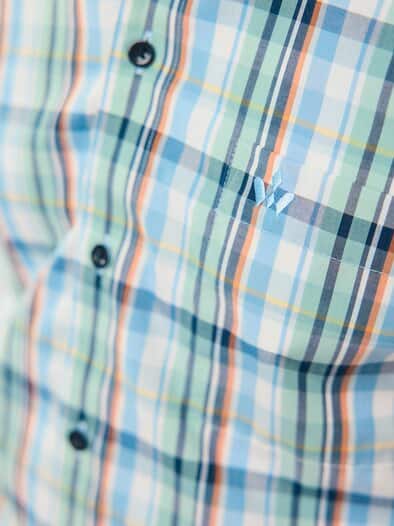 Extraglatt Hemd Karo Multi