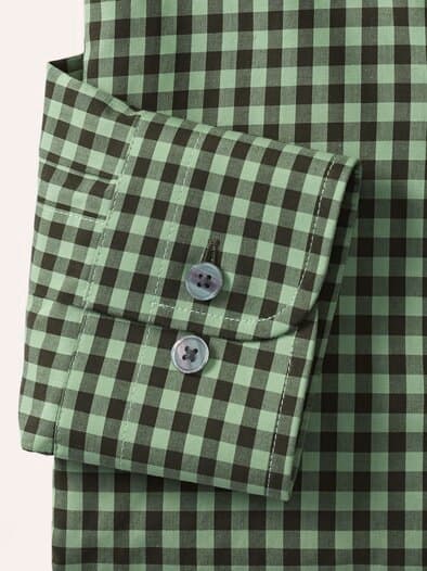 Soft-Cotton Hemd Vichy Oliv