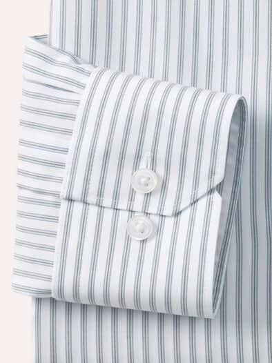 Extraglatt-Hemd Streifen Blau