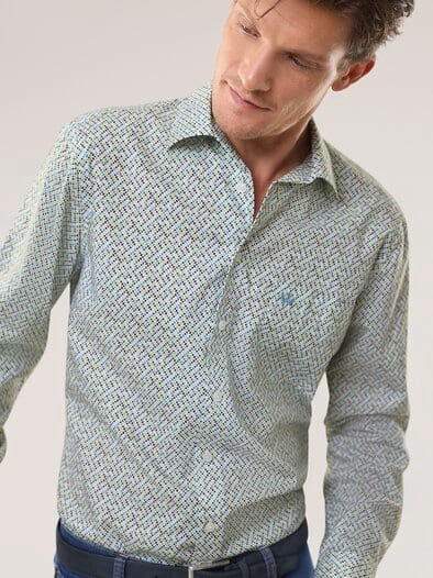 Extraglatt-Hemd Minimal Druck