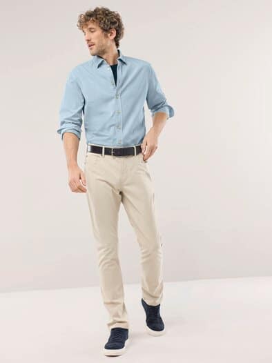 Überfärber-Hemd Bleu