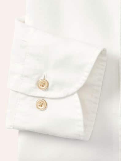 Überfärber-Hemd Wollweiß