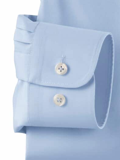 Extraglatt-Hemd Walbusch-Kragen Hellblau