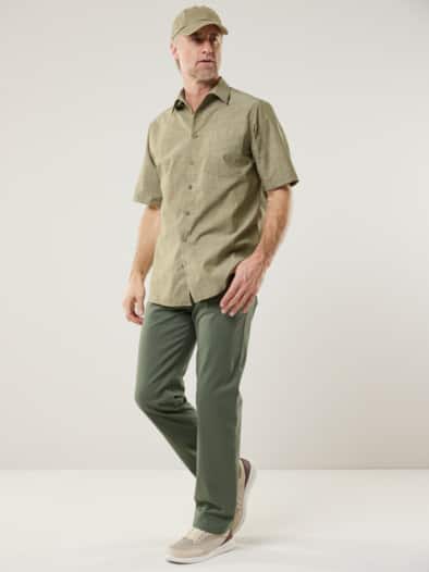 Extraglatt-Hemd Tropical Schilf