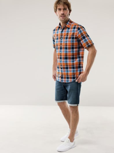 Tropical-Hemd Easycare Karo Terra