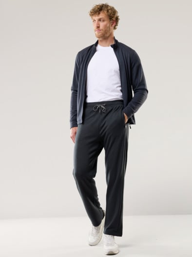 Jersey Hose Climate Wool Anthrazit