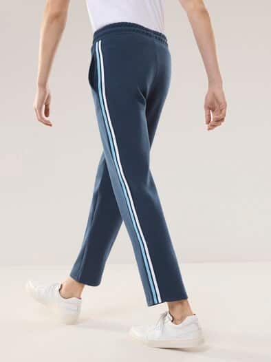 Jersey Hose Galonstreifen Marine