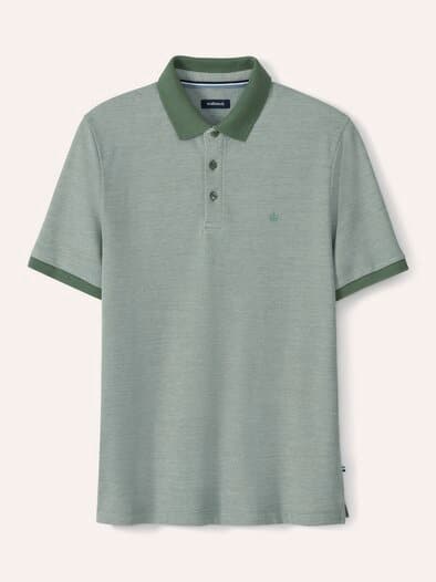 Freizeitpolo Extraglatt Salbei grün