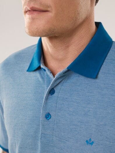 Freizeitpolo Extraglatt Blau